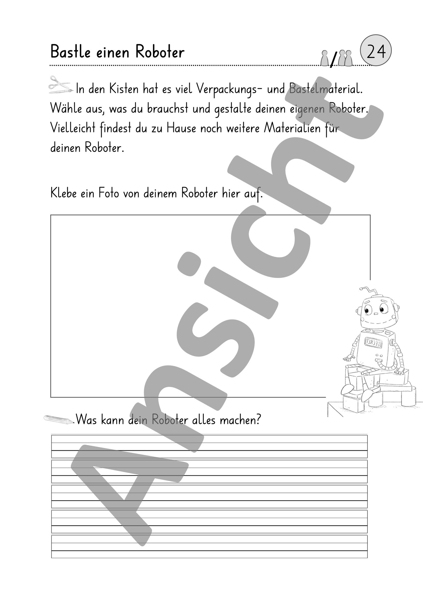 Literaturprojekt Arbeitsblatt 9